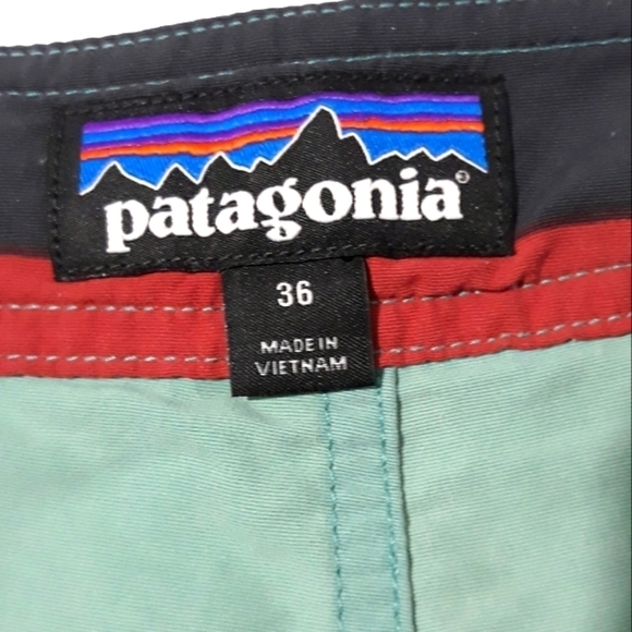 Vintage Patagonia Men's wave farer board Swimwear short size 36 - Picture 7 of 8